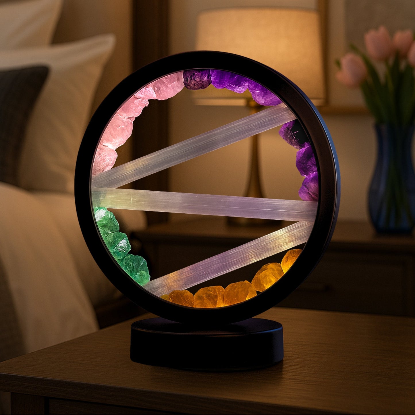 ZenCrystal- NoStress Ručně Vyrobená Křišťálová Lampa