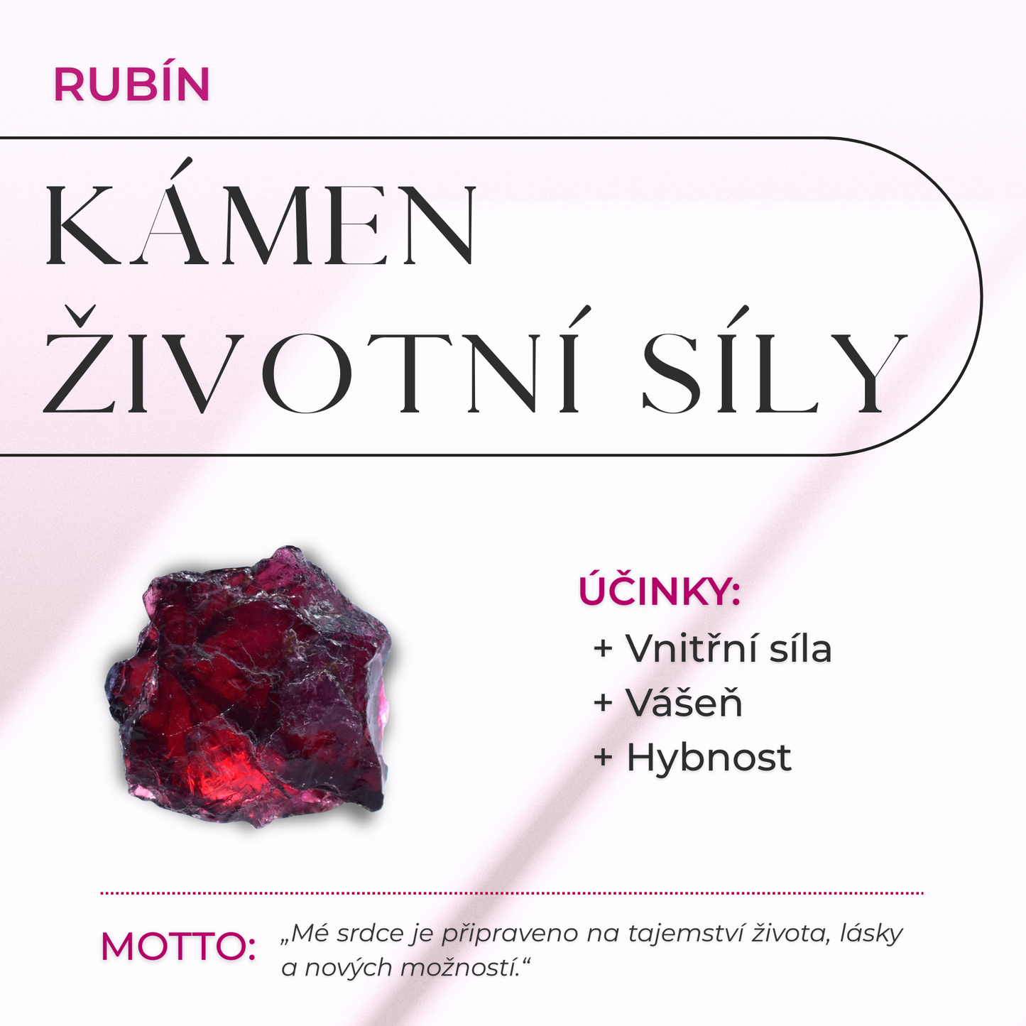 ZenCrystal – Prsten s rubínem a granátem